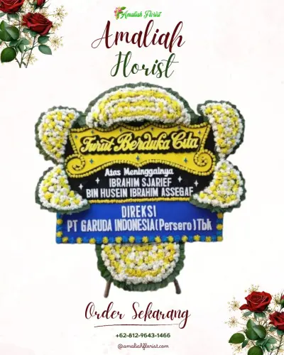 Papan Bunga Duka di Tiban Indah